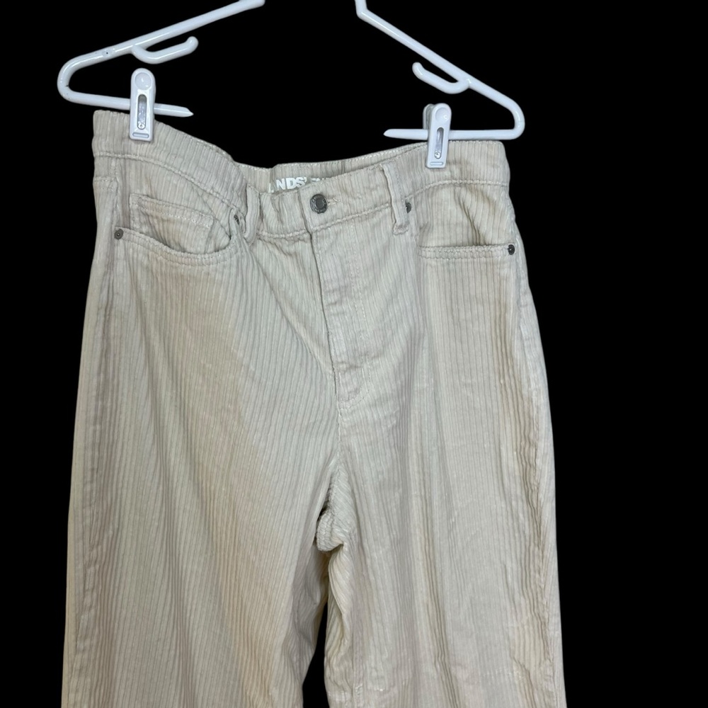 Lands' End Corduroy Pants in Cream Winter White Size 12